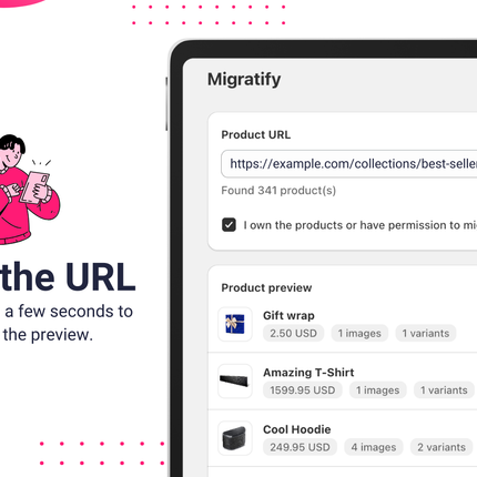 Migratify: Copy Products + AI